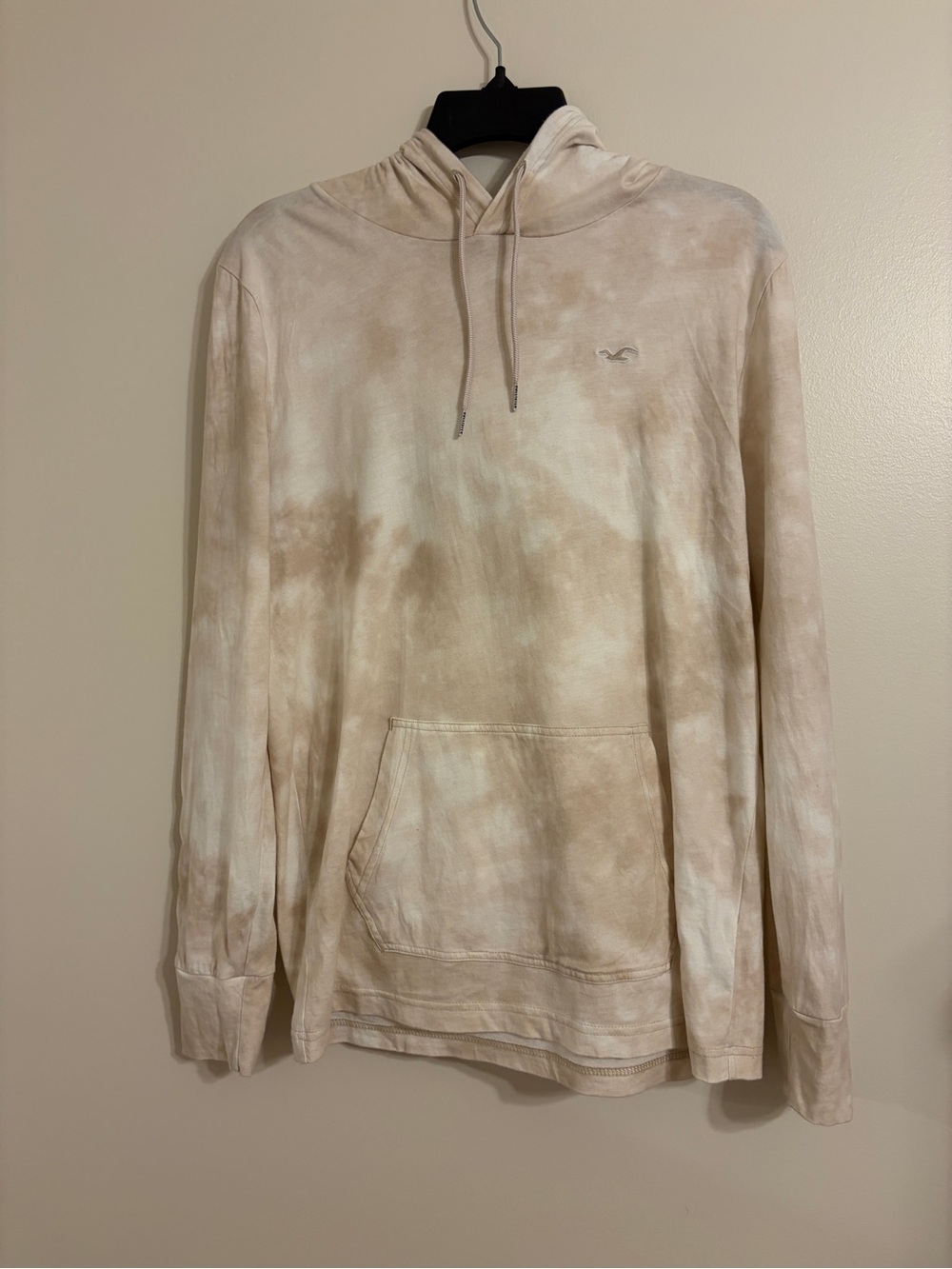 Hollister | Women’s Beige Tie-Dye Cotton Hoodie size S